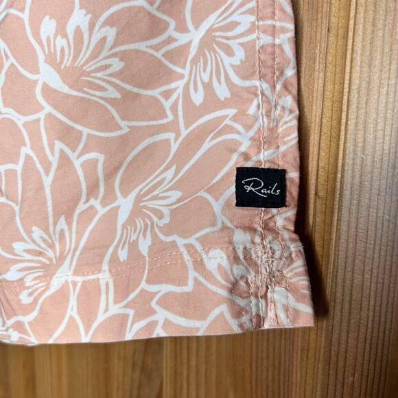 Rails Kian Swim Shorts Men’s Large Pink White Preppy Coastal Summer Vacation‎ - Picture 7 of 8